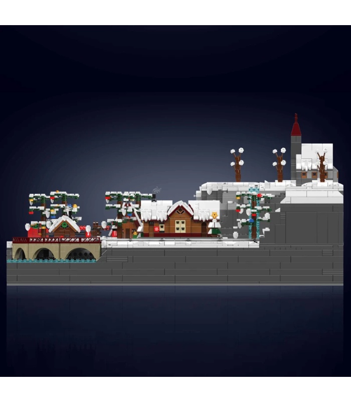 Juego de bloques de construcción de tren navideño Wonderland de Mouldking 12029