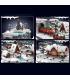 MOULD KING 12029 Christmas Train Wonderland Building Blocks Toy Set