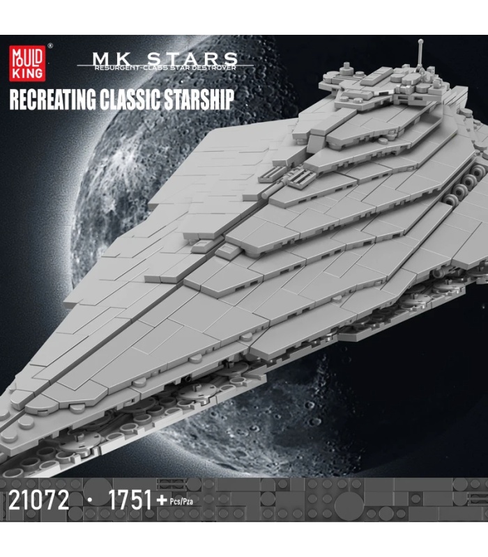 Ensemble de jouets de construction de destroyers stellaires de classe Resurgent 21072 de MOULD KING