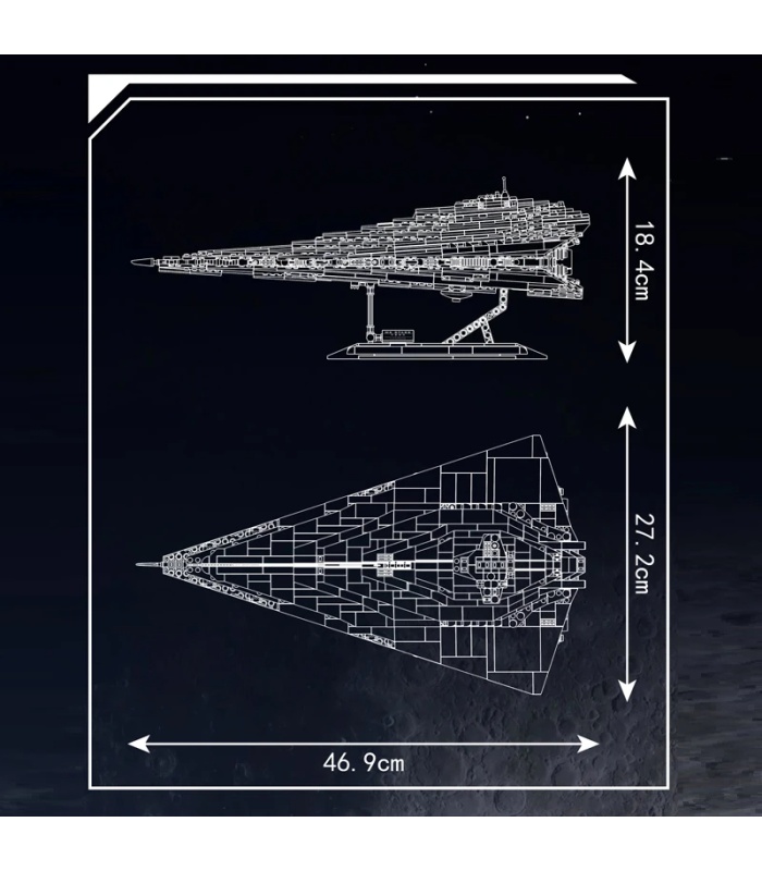 MOULD KING 21072 Resurgent Class Star Destroyer 빌딩 블록 장난감 세트