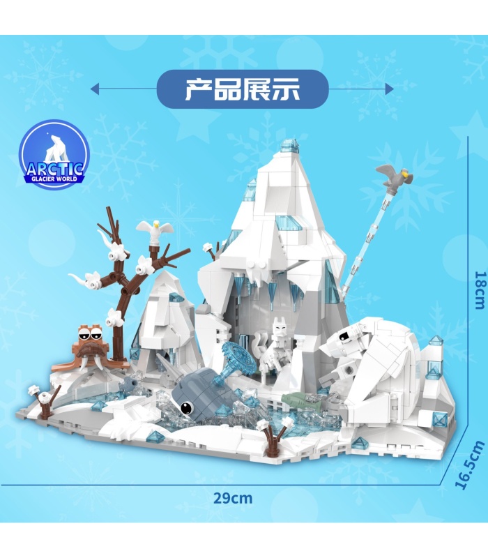 Custom DK 6024 Arctic Glacier World Building Blocks Toy Set