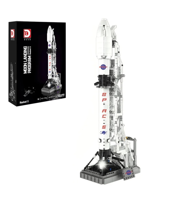 Custom DK 7006 Moon Landing Project X Rocket Building Blocks Toy Set