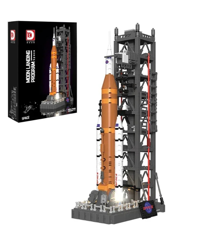 Juego de bloques de construcción de juguete para el sistema de lanzamiento espacial de aterrizaje lunar DK 7007 personalizado