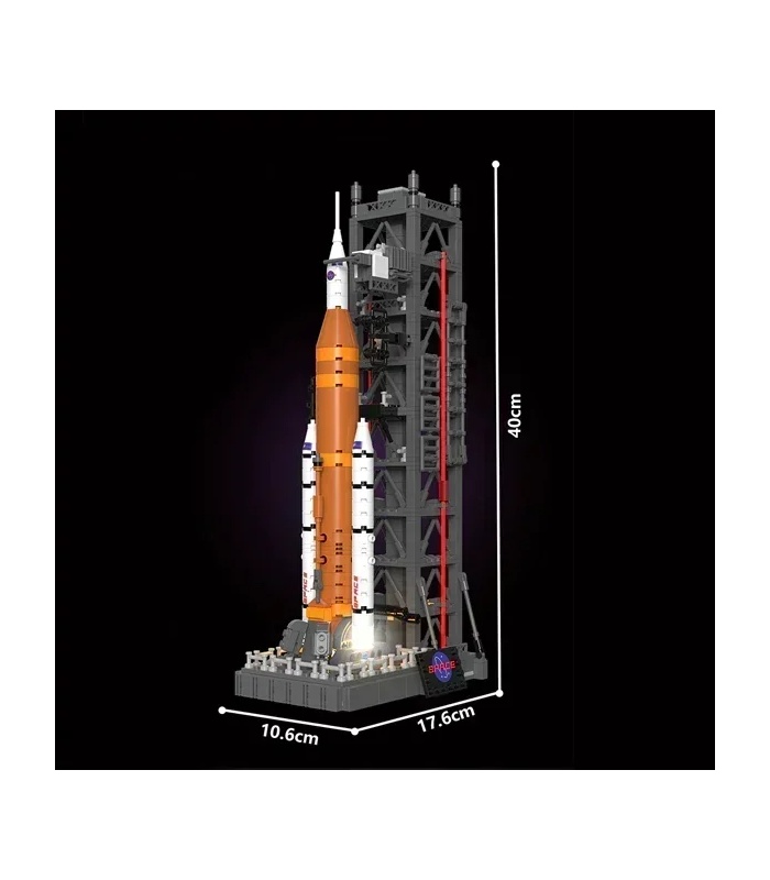 Juego de bloques de construcción de juguete para el sistema de lanzamiento espacial de aterrizaje lunar DK 7007 personalizado