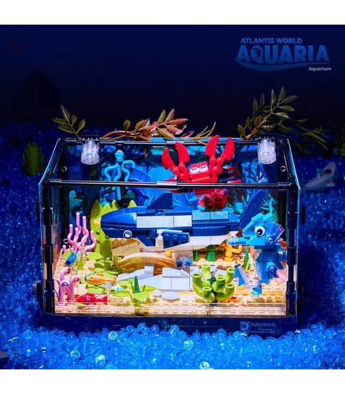 Ensemble de jouets de construction de réservoir d'aquarium personnalisé DK 7020 Atlantis World