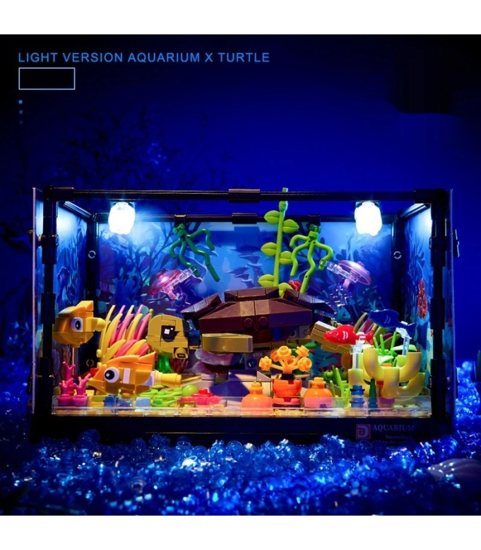 Ensemble de jouets de construction de réservoir d'aquarium personnalisé DK 7020 Atlantis World