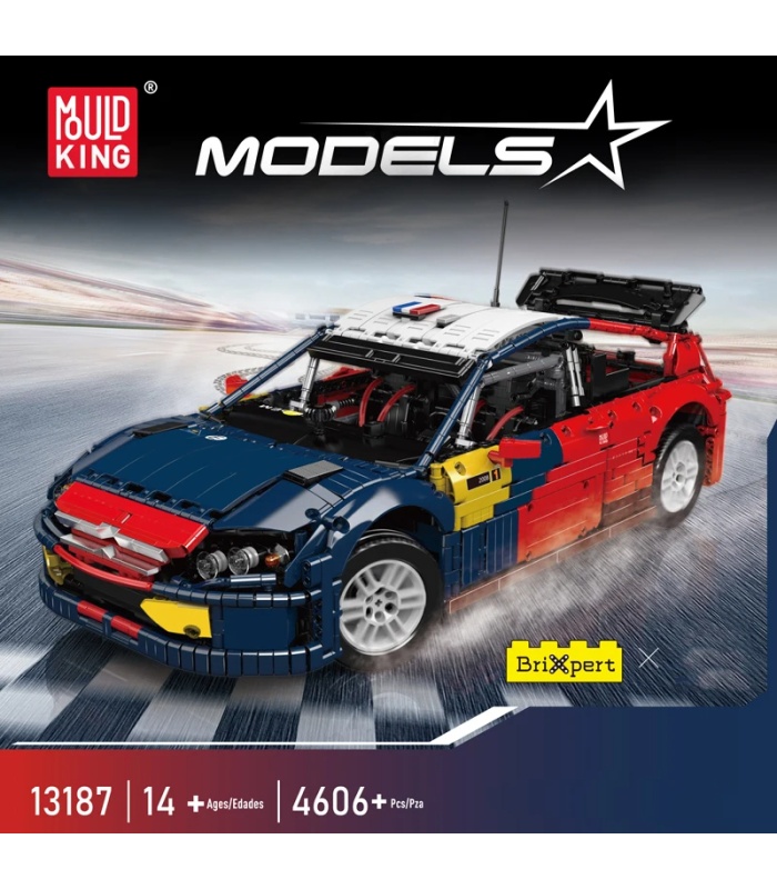 Juego de bloques de construcción de coches de rally Citroën C4 WRC de MOULD KING 13187