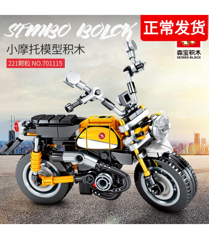 SEMBO 701115 Techinque Series Monkey Juego de bloques de construcción de motocicleta