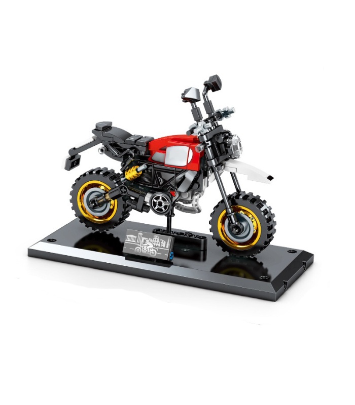 SEMBO 701117 Techinque Series Ducati Desert Sled Scooter Bloques de construcción Juego de juguetes