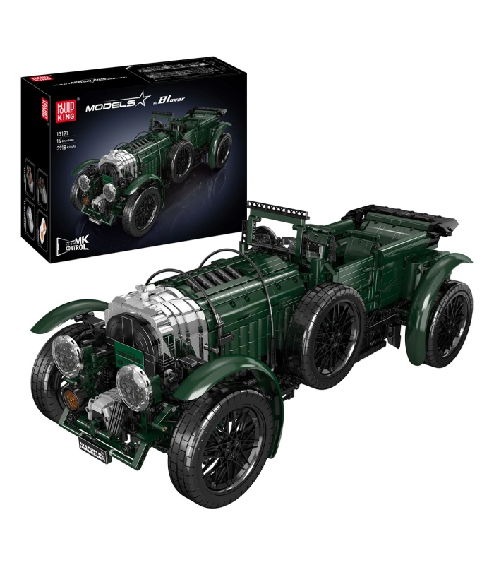 MOULD KING 13191 Bentley Blower Classic Car Remote Control Building Blocks Toy Set