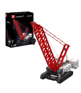 Juego de bloques de construcción de juguete con grúa sobre orugas Wacker 16000 de MOULD KING 17046