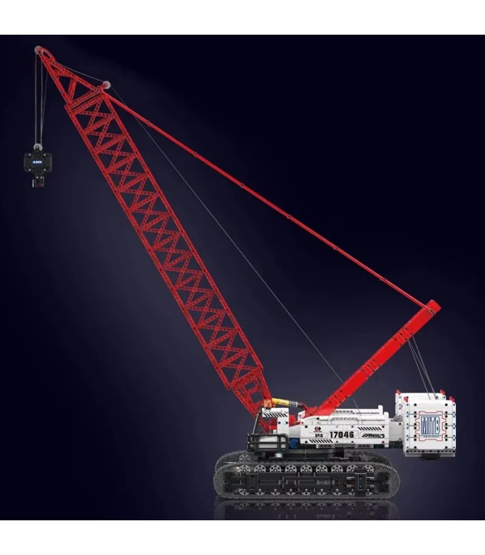 Ensemble de jouets de construction de grue sur chenilles Wacker 16000 MOULD KING 17046