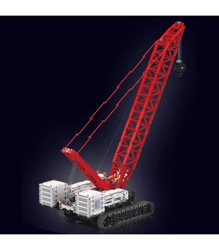 Ensemble de jouets de construction de grue sur chenilles Wacker 16000 MOULD KING 17046