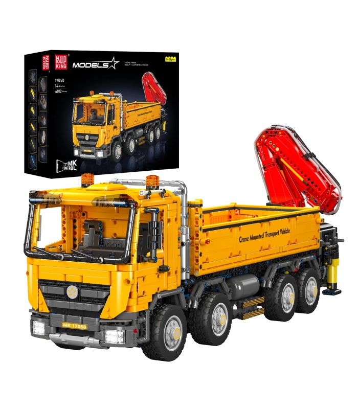 MOULD KING 17050 Actros Self-propelled Crane Remote Control Building Blocks Toy Set