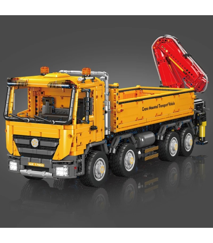 MOULD KING 17050 Actros Self-propelled Crane Remote Control Building Blocks Toy Set