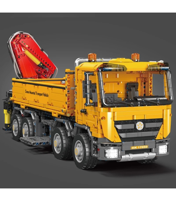 MOULD KING 17050 Actros Self-propelled Crane Remote Control Building Blocks Toy Set