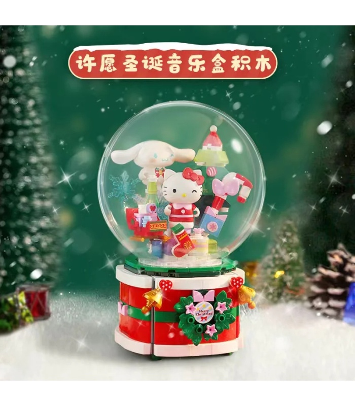 Coffret de jouets Keeppley K20836 Sanrio Wish Christmas Music Box Blocs de construction