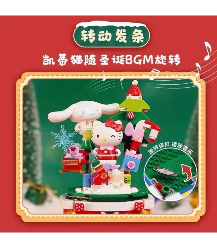 Coffret de jouets Keeppley K20836 Sanrio Wish Christmas Music Box Blocs de construction