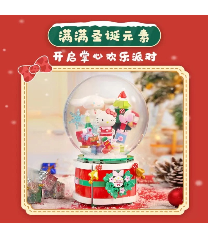 Keeppley K20836 Sanrio Wish Christmas Music Box Building Blocks Toy Set