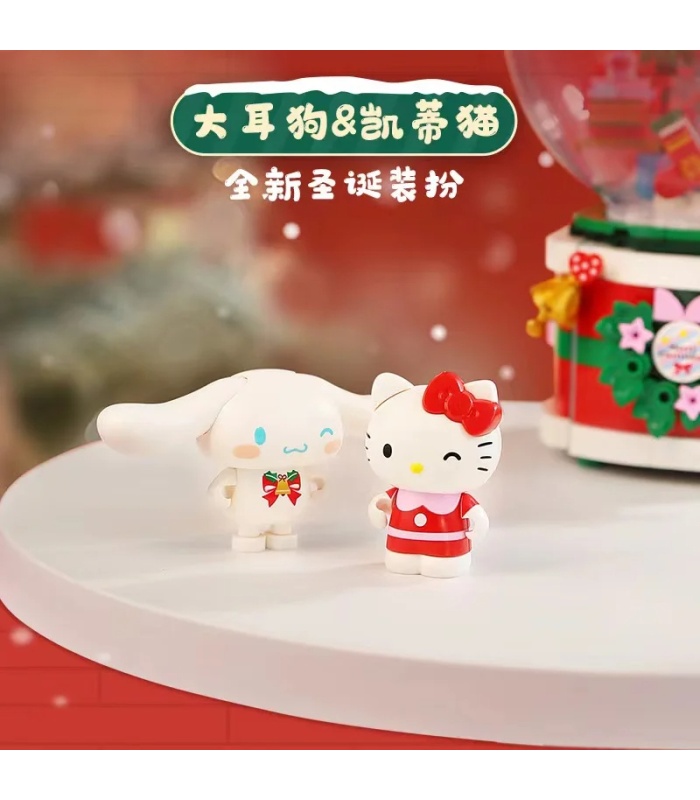 Keeppley K20836 Sanrio Wish 크리스마스 뮤직 박스 빌딩 블록 장난감 세트