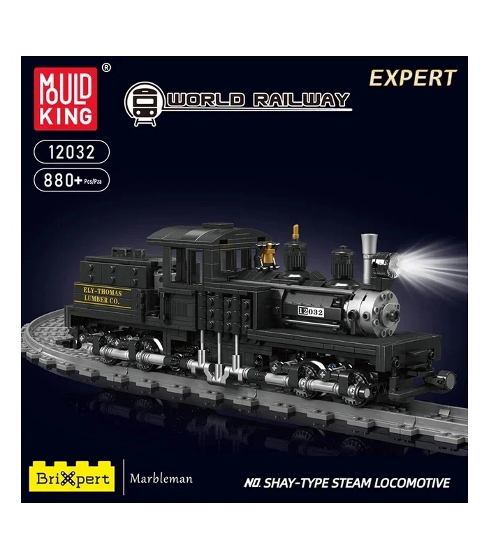 Ensemble de jouets de construction de locomotive à vapeur Shay 12032 de MOULD KING