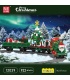 MOULD KING 12039 ESU KG230 Diesellokomotive Weihnachts-Sonderedition Bausteine