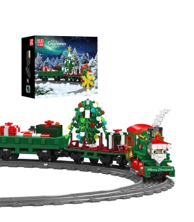 MOULD KING 12039 ESU KG230 Diesel Locomotive Christmas Special Edition Building Blocks