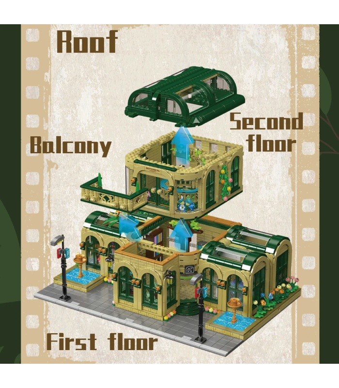 MOULD KING 16057 Jeu de construction de jardin botanique Dome