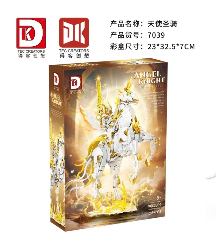 Juego de bloques de construcción de juguete personalizado DK 7039 Angel Knight