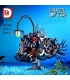 Custom DK 7042 Mechanical Lantern Fish Building Blocks Toy Set