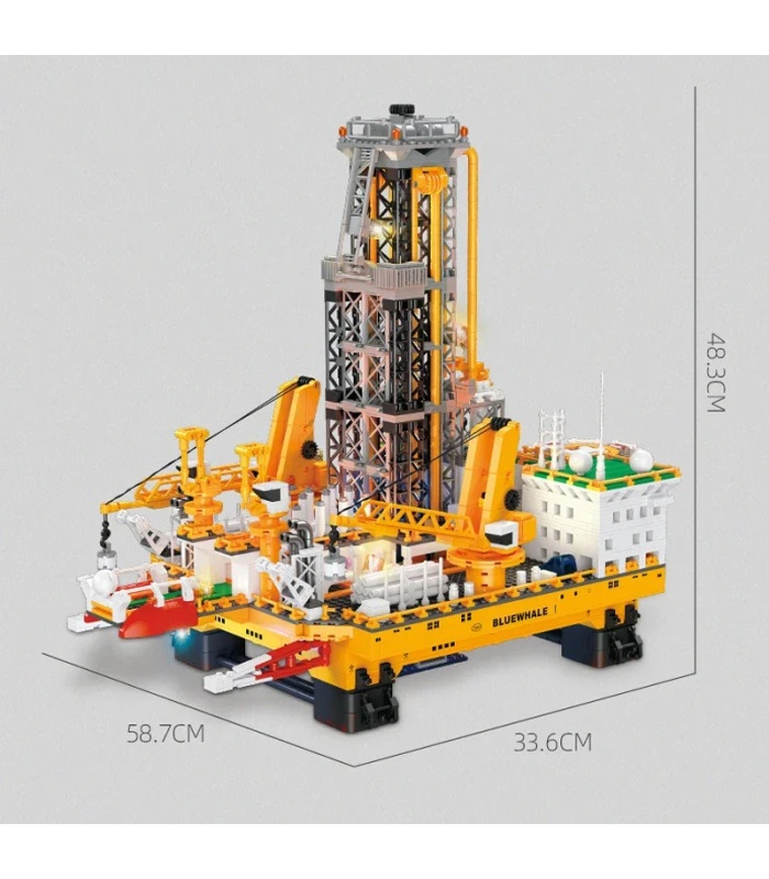 JIESTAR JJ9135 Bluewhale 1 Ölplattform Ölplattform Bausteine Spielzeugset