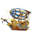 JIE STAR JJ9126 Steampunk-Luftschiff-Bausteine-Spielzeugset