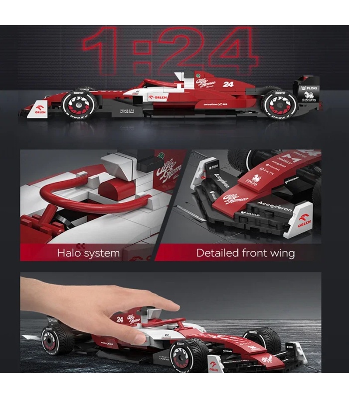 CaDA C55026 Alfa Romeo F1 Team ORLEN C42 2022 Bausteine-Spielzeugset