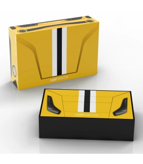 Ensemble de jouets de construction télécommandés CaDA C61057 Supercar 488 Pista jaune italien