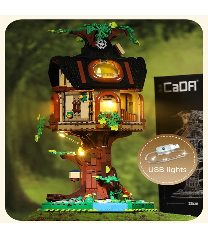 CaDA C66013 Tree House Library Building Blocks Toy Set