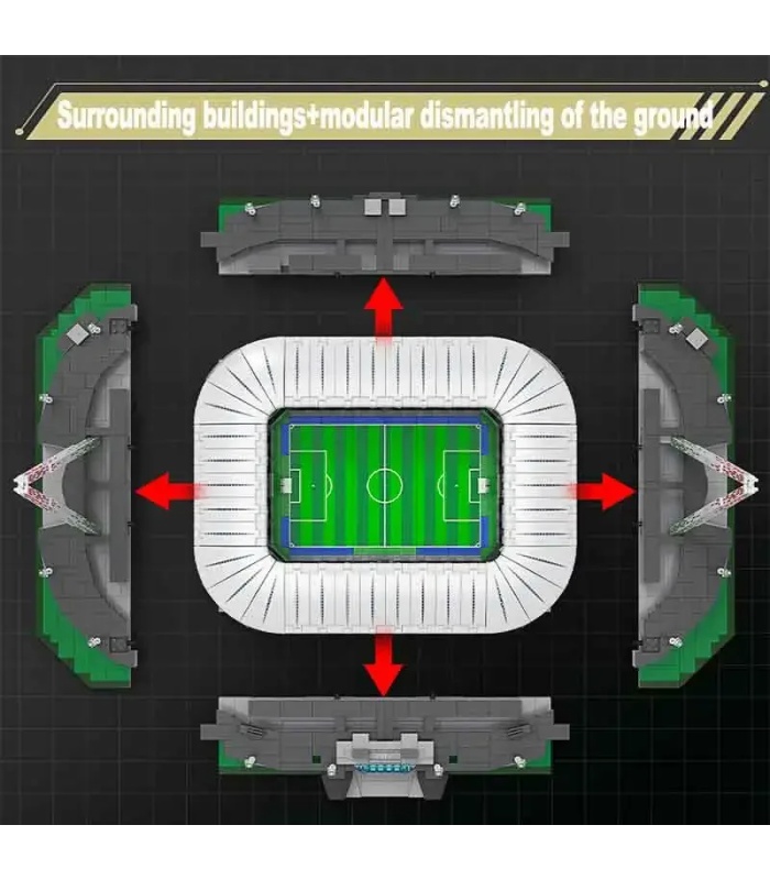 CaDA C66021 Juventus Turín Allianz Arena Juego de bloques de construcción de juguete