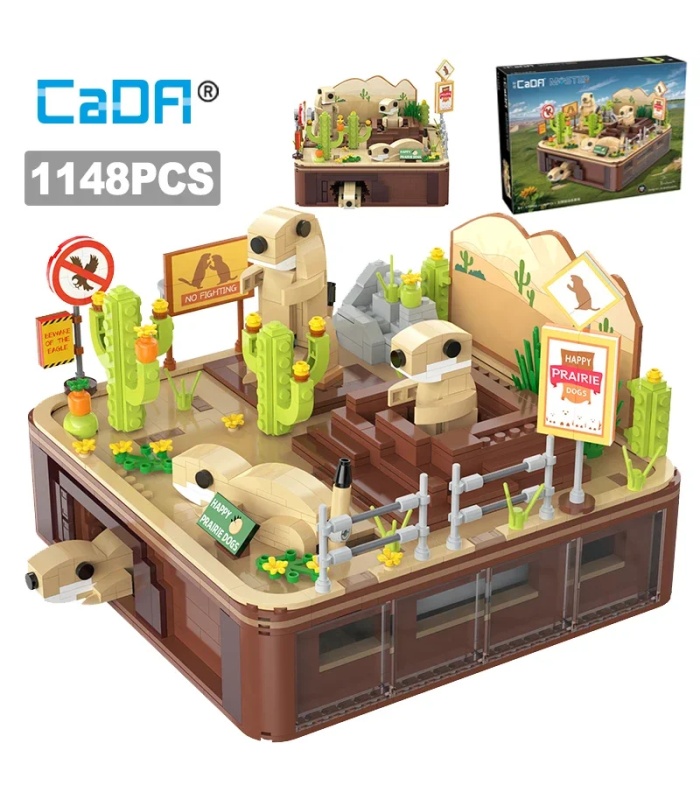 CaDA C71008 Präriehund Dynamische Landschaft Bausteine Spielzeugset