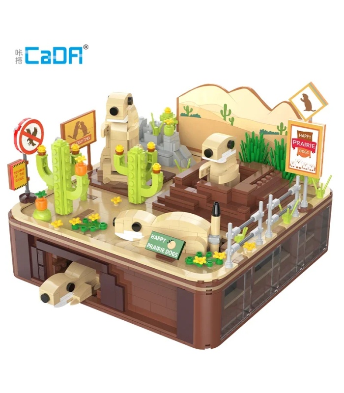 CaDA C71008 Ensemble de jouets de construction de paysage dynamique Prairie Dog