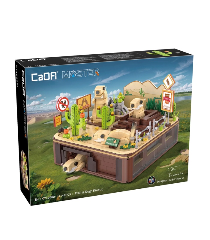 CaDA C71008 Ensemble de jouets de construction de paysage dynamique Prairie Dog