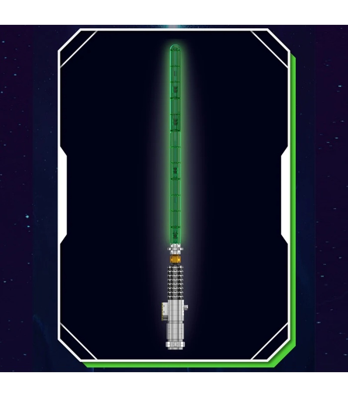 Juego de bloques de construcción de Star Wars con el sable de luz de Luke MOULD KING 10140