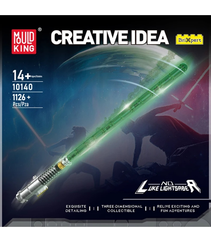 Ensemble de jouets de construction Star Wars 10140 MOULD KING Sabre laser Luke