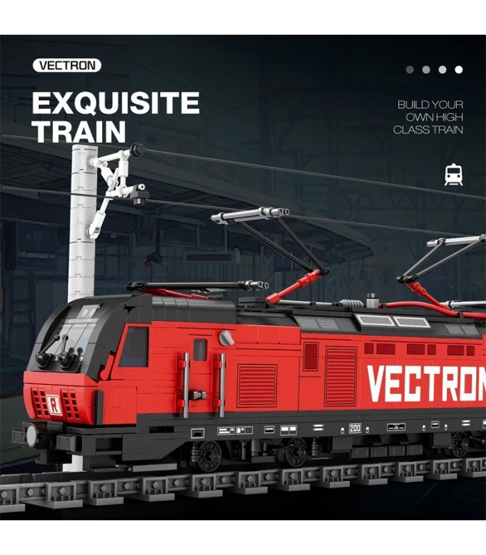 Juego de bloques de construcción de tren eléctrico de pasajeros europeo Vectron REOBRIX 66019