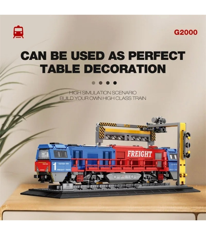 REOBRIX 66021 G2000 European Freight Train Building Blocks Toy Set