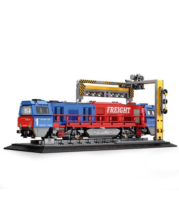 Ensemble de jouets de construction de train de marchandises européen REOBRIX 66021 G2000