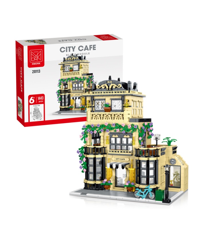 MORK 20113 City Cafe Restaurant Building Blocks Toy Set