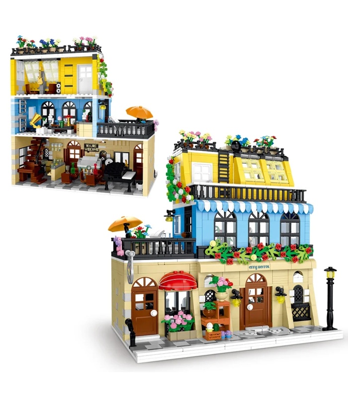 MORK 20115 City Hotel Building Blocks Toy Set