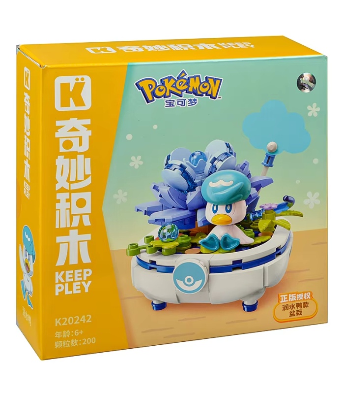 Keeppley K20242 Pokémon Quaxly Bonsai Building Blocks Toy Set