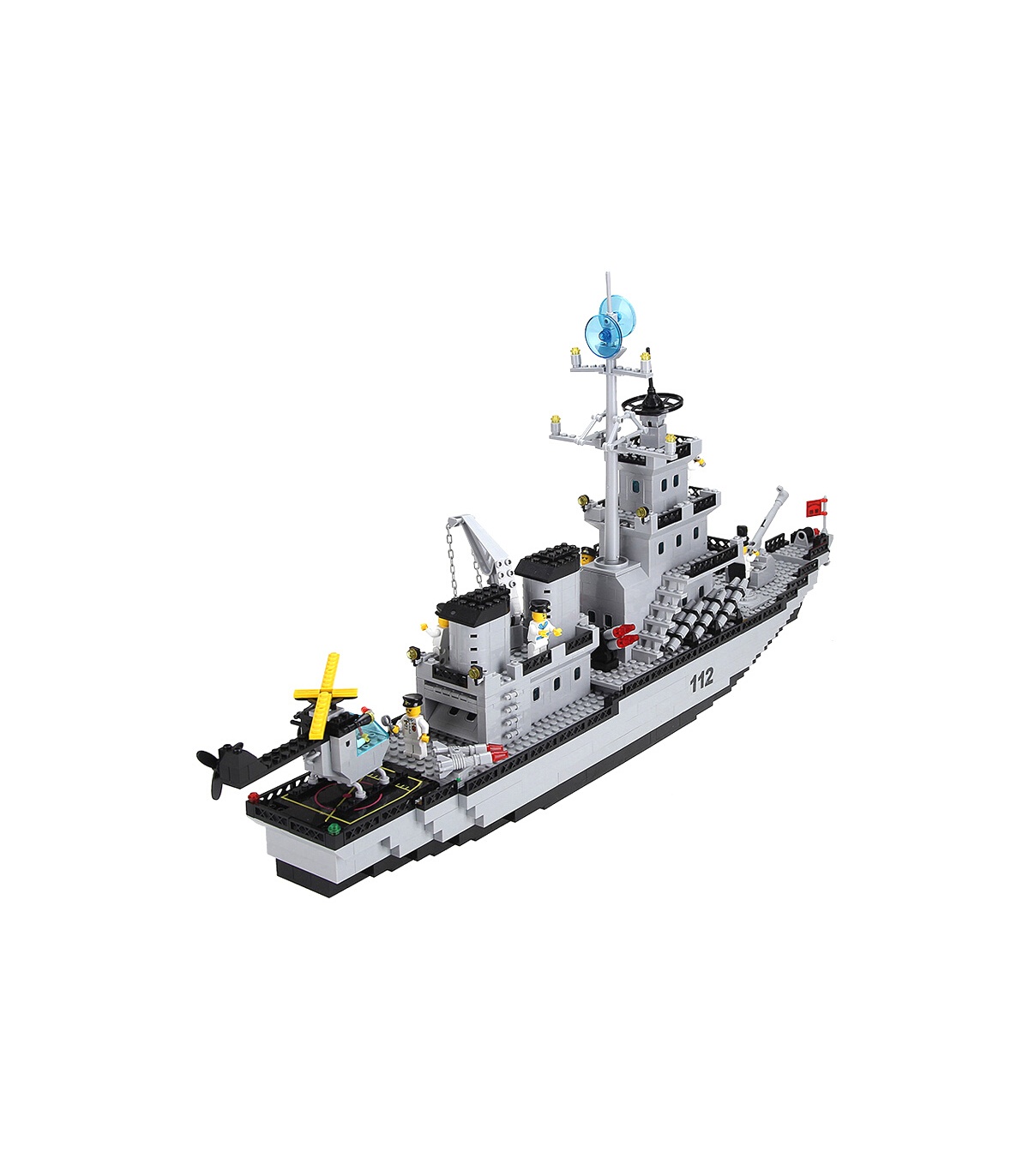 啓発112軍艦ビルブロックセットBuildingToyStore.com