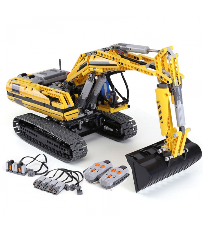 Custom Technic Motorized Excavator Building Bricks Toy Set 1123 Pieces ...