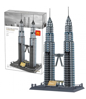 Petronas Twin Towers WANGE Architecture 5213 Building Blocks Toy Set